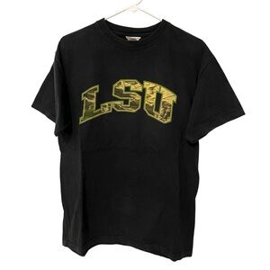 Vintage Y2K LSU Camouflage T-Shirt // M